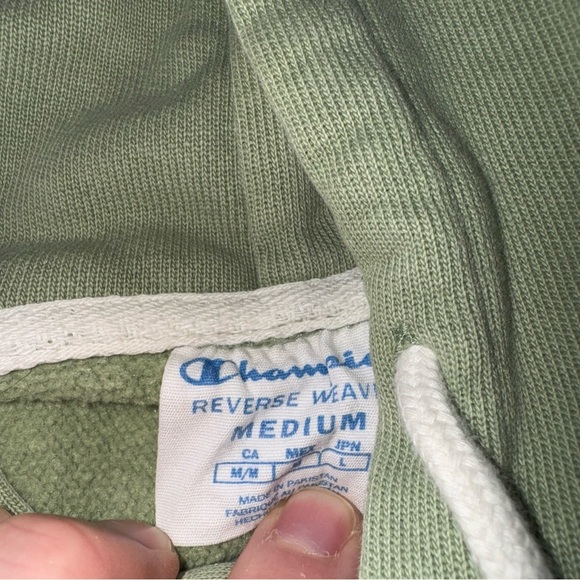 Ouray Colorado Champion Reverse Weave Hoodie Green Men Size Medium - Picture 5 of 5